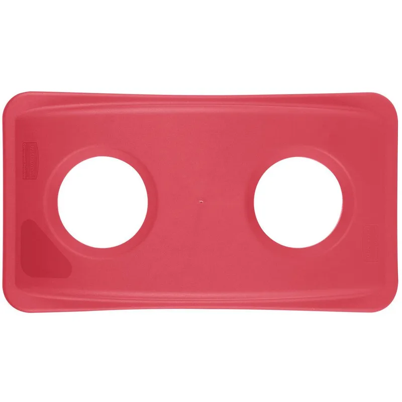 Rubbermaid Slim Jim szelektív szemetes kuka tető-üveghez-piros