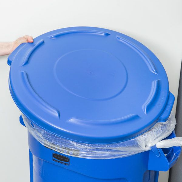 Rubbermaid Brute konténer tető 121,1L-es szemeteshez-kék