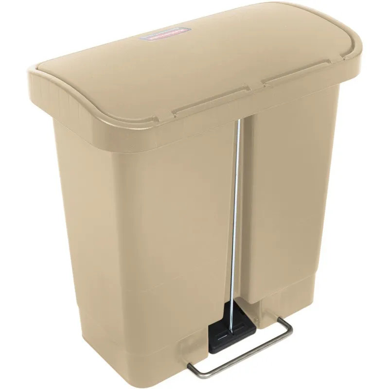 Rubbermaid Step-On keskeny pedálos szemetes kuka-15L bézs