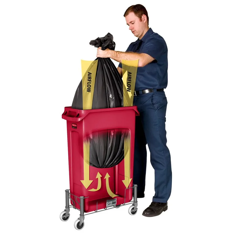 Rubbermaid Slim Jim szemetes kuka- 87 literes-piros
