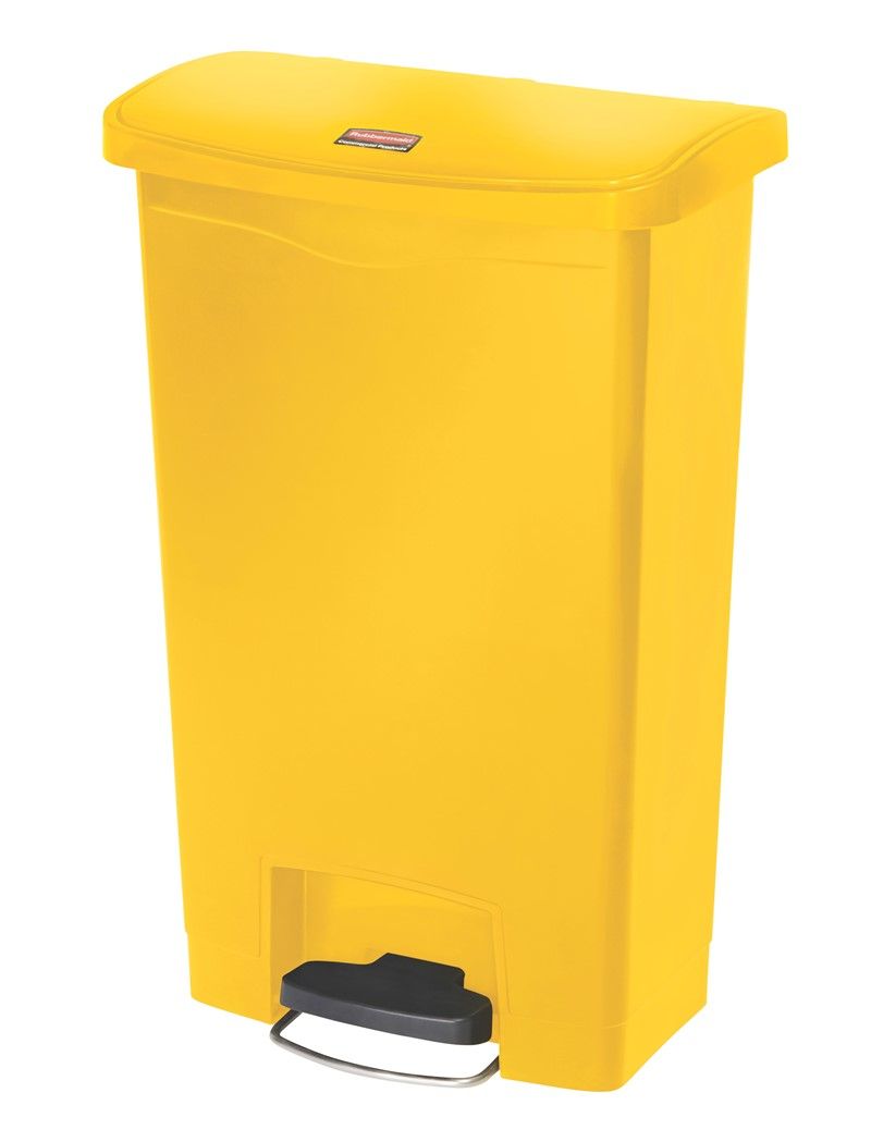Rubbermaid Step On keskeny szemetes kuka- 50L- sárga