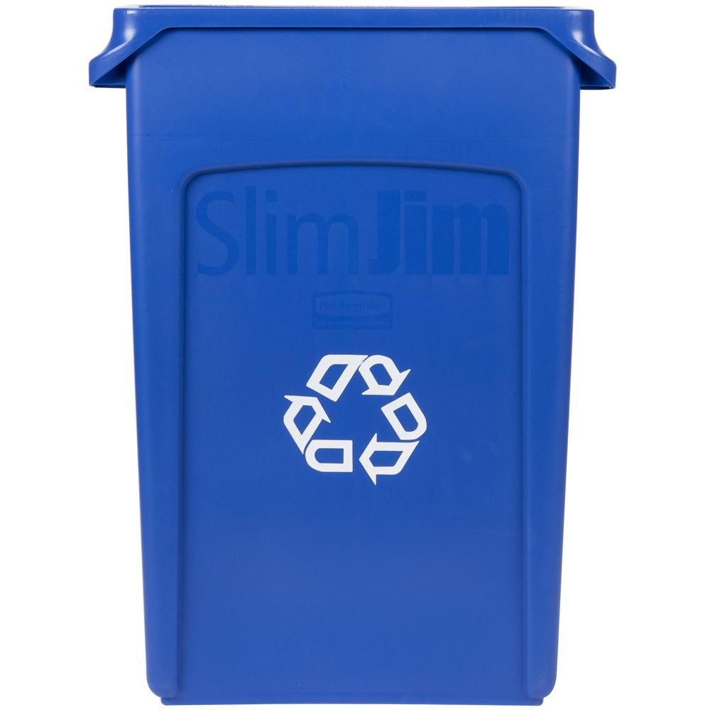 Rubbermaid Slim Jim szemetes kuka- 87 literes-kék