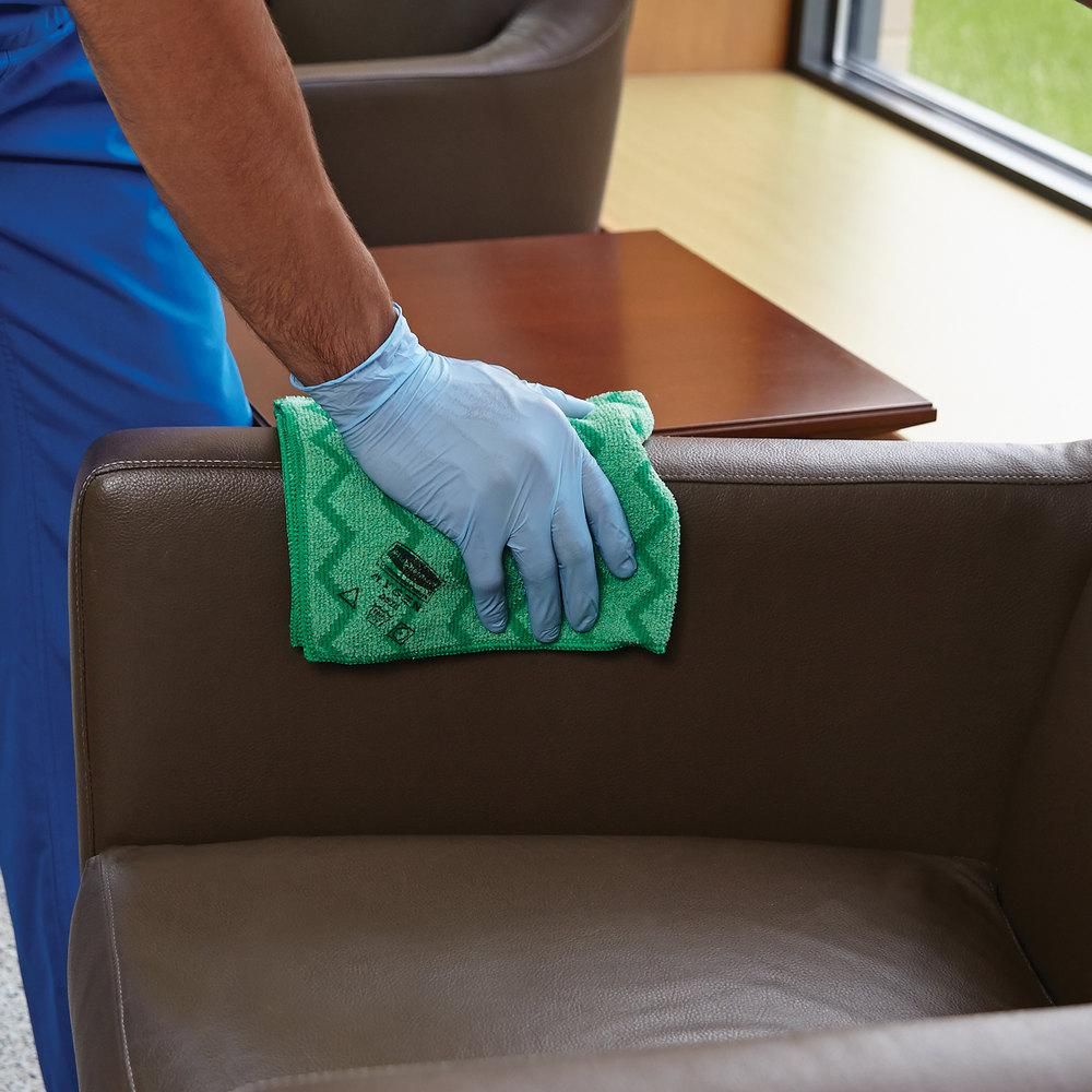 Rubbermaid HYGEN mikroszálas törlőkendő-zöld