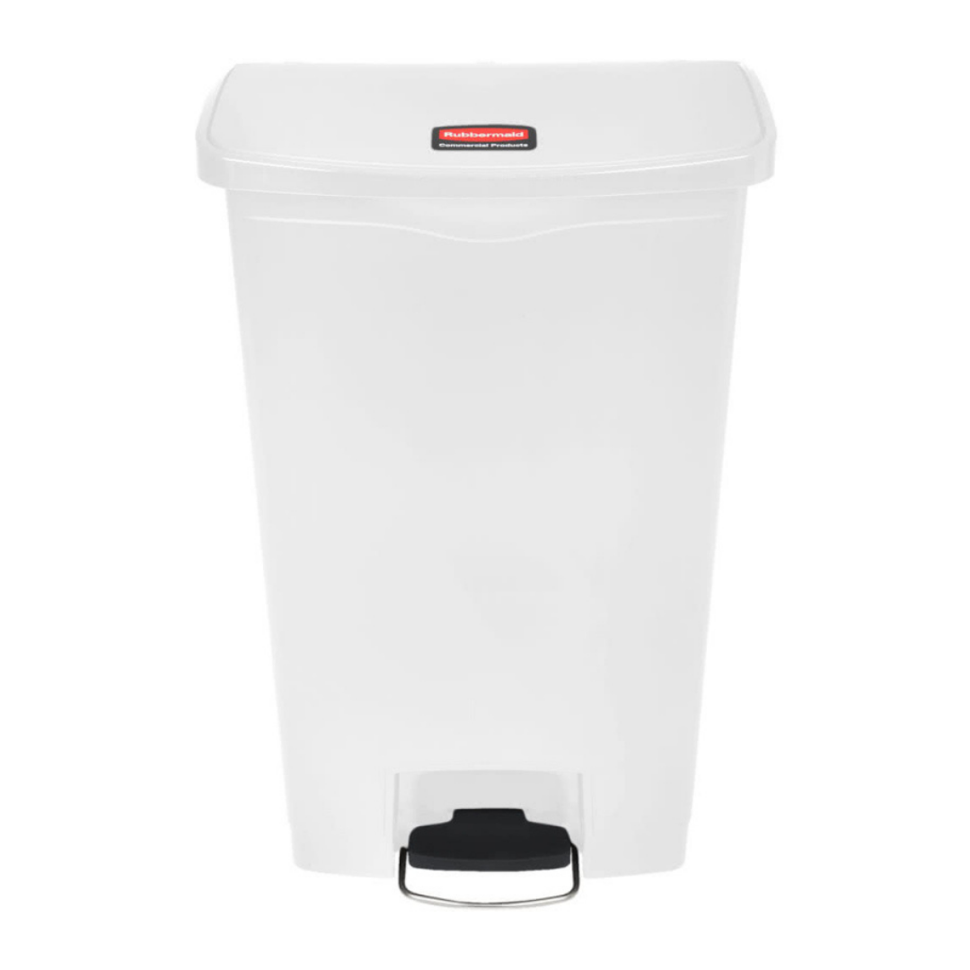 Rubbermaid Step-on keskeny pedálos szemetes kuka-fehér- 68 literes