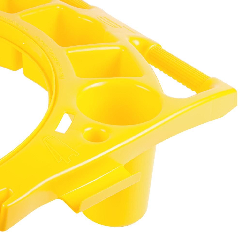 Rubbermaid Brute Caddy-szemetesre illeszthető kiegészítő perem-sárga