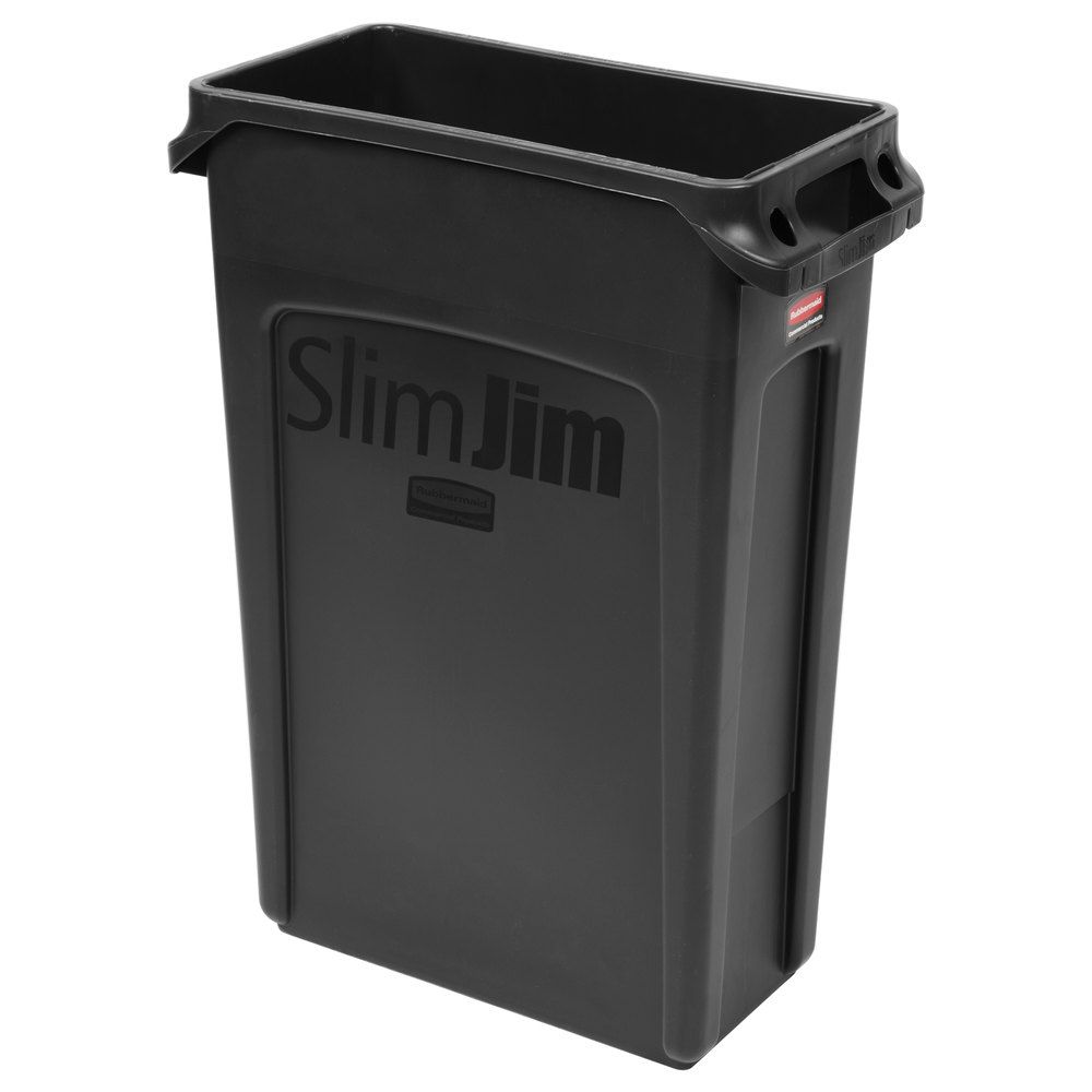 Rubbermaid Slim Jim szemetes kuka- 87 literes-fekete
