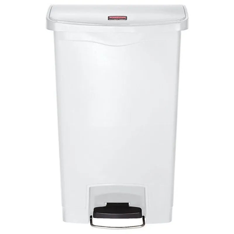 Rubbermaid Step On keskeny pedálos szemetes, 50 L-es fehér