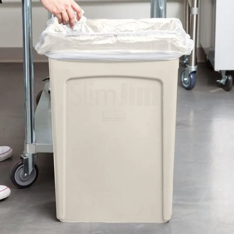 Rubbermaid Slim Jim szemetes kuka- 87 literes-bézs