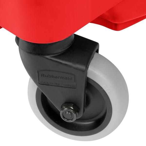 Rubbermaid WaveBrake felmosókocsi, mop facsaróval, kifröccsenésgátlóval - piros