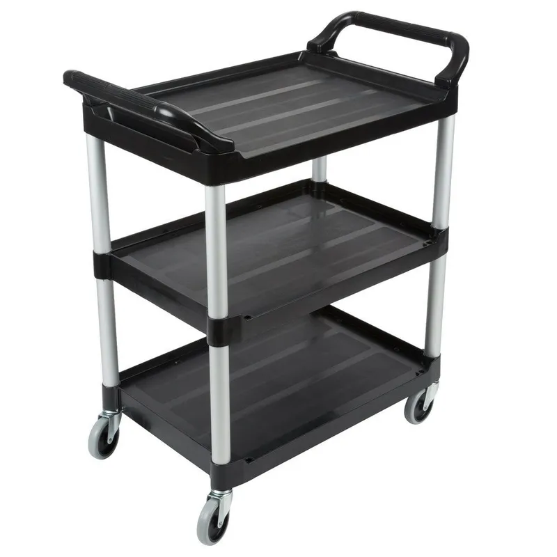 Rubbermaid kisméretű szervízkocsi, fekete