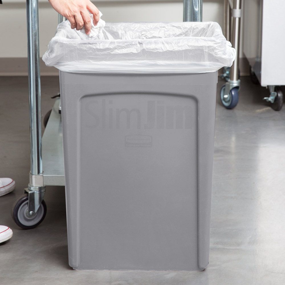 Rubbermaid Slim Jim szemetes kuka- 87 literes-szürke