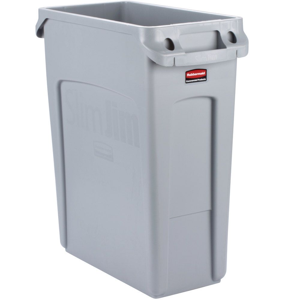 Rubbermaid Slim Jim keskeny szemetes kuka 60L szürke