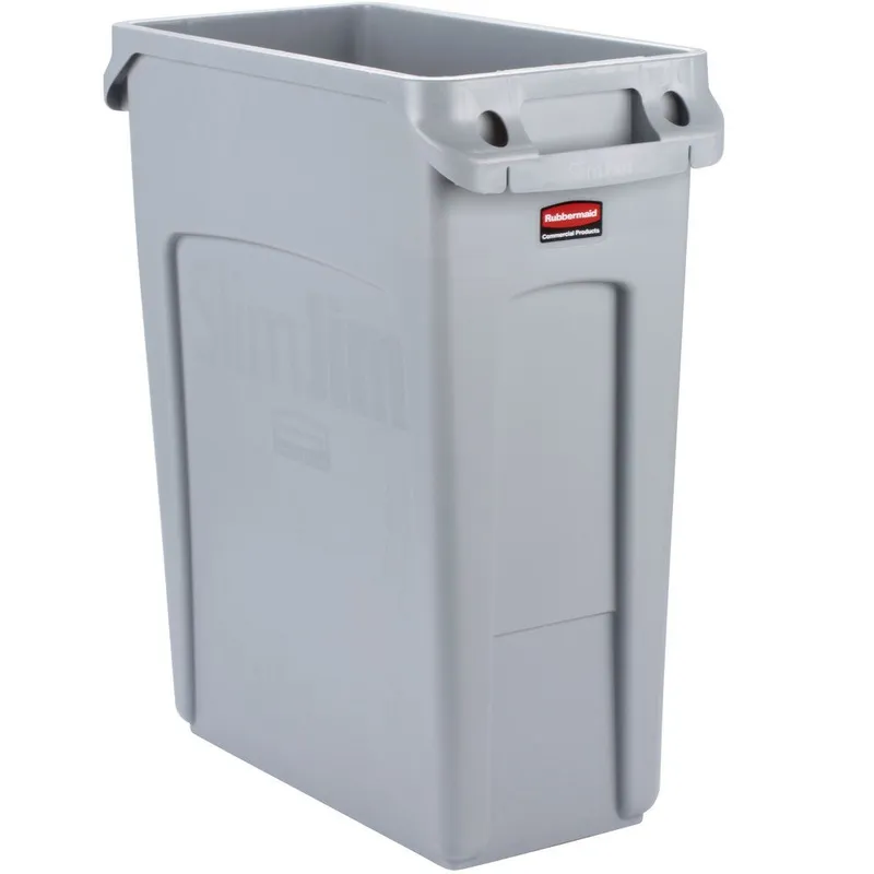 Rubbermaid Slim Jim keskeny szemetes kuka 60L szürke