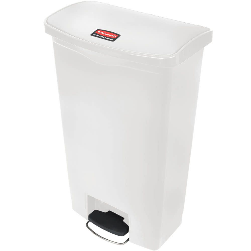 Rubbermaid Step-on keskeny pedálos szemetes kuka-fehér- 68 literes