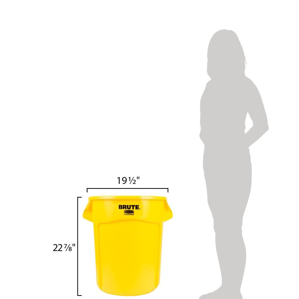 Rubbermaid Brute törhetetlen szemetes 75,7L-sárga