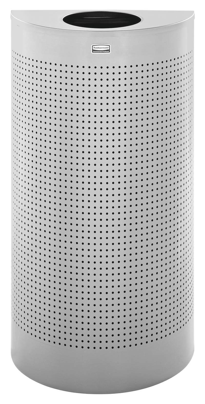 Rubbermaid design szemetes félkör alakú 45L-ezüst
