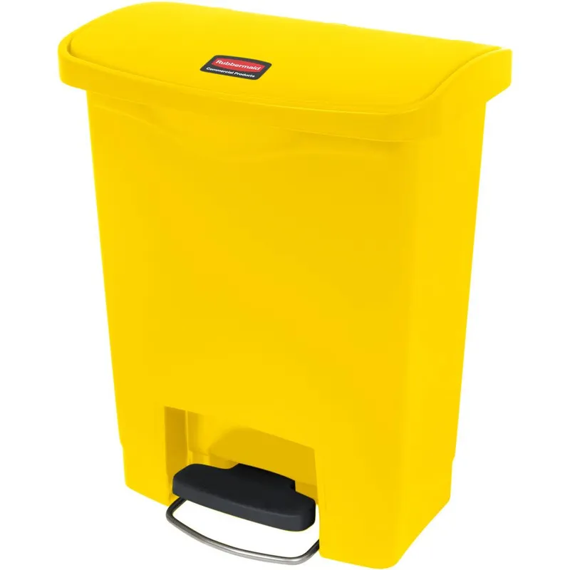 Rubbermaid Step-On keskeny pedálos szemetes kuka-sárga-30 literes