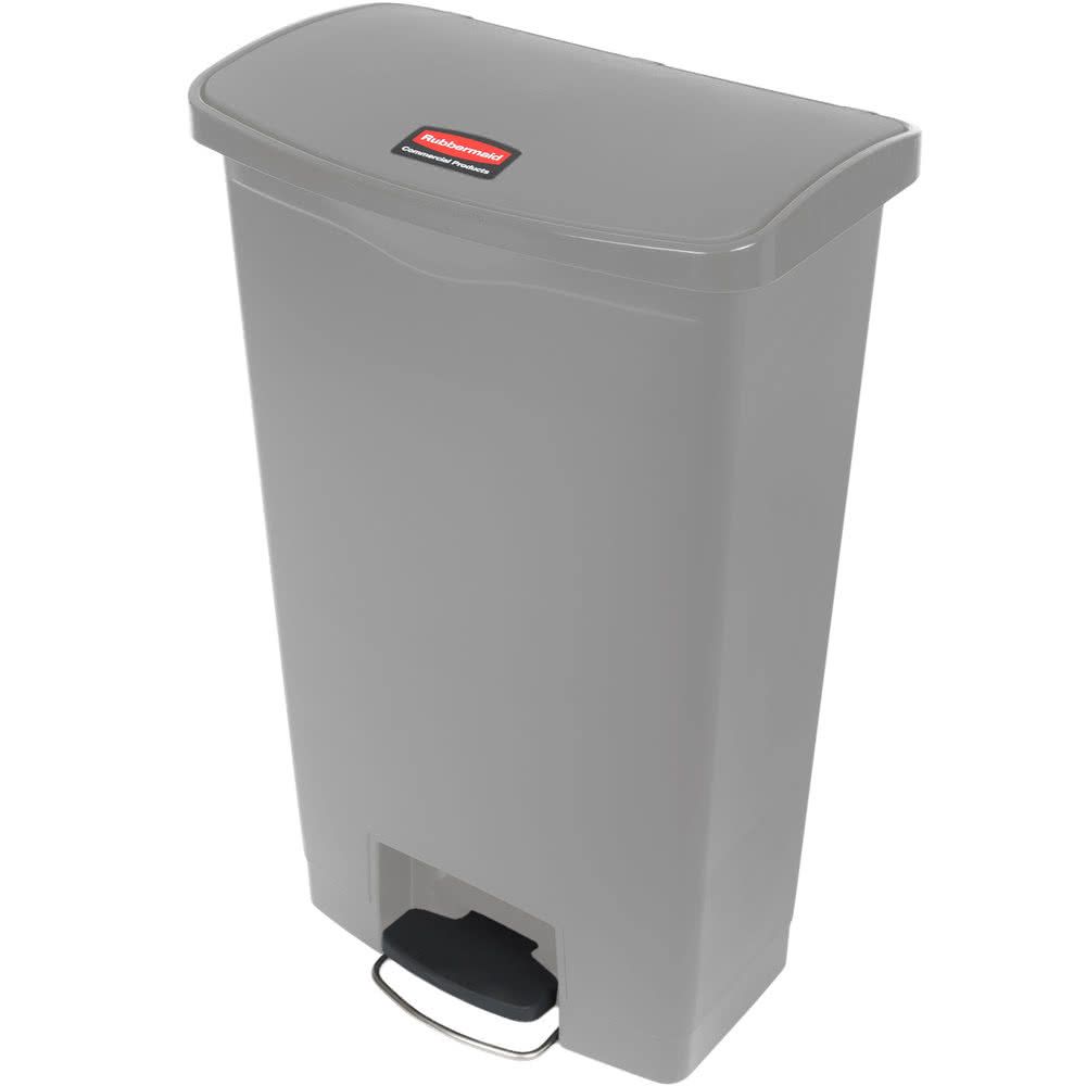 Rubbermaid Step-on keskeny pedálos szemetes kuka-szürke- 68 literes