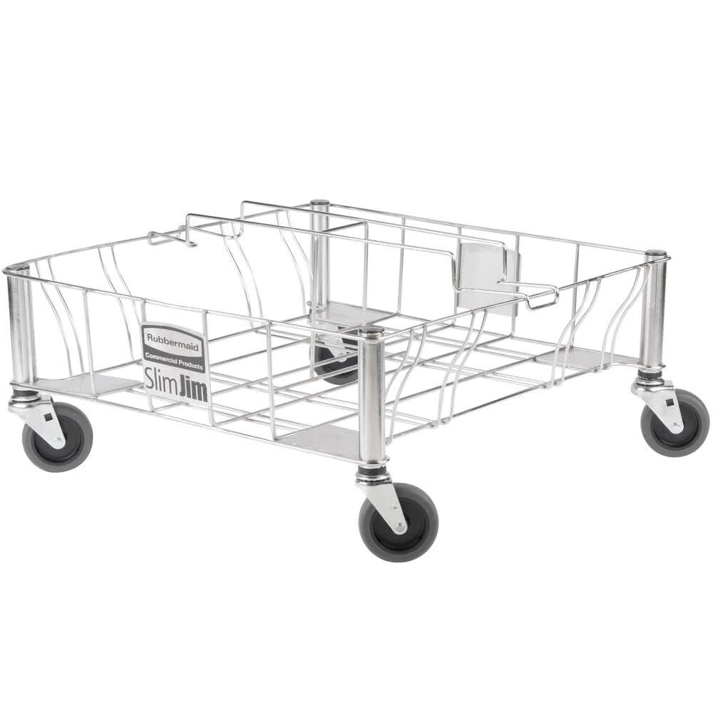 Rubbermaid Slim Jim gurulós kocsi szemeteshez- 2 rekeszes