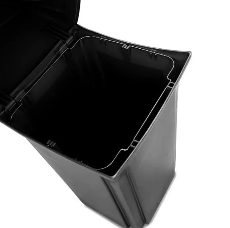 Rubbermaid Ranger kültéri szemetes, zárt-fekete-132,5L