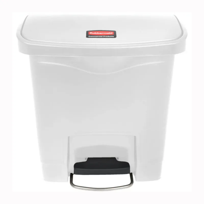 Rubbermaid Step-On keskeny szemetes kuka-15L-es fehér