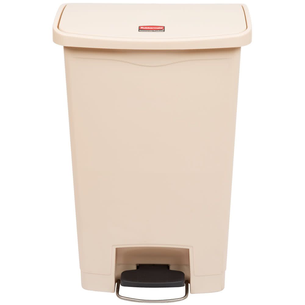 Rubbermaid Step-On keskeny pedálos szemetes kuka-bézs-50 literes