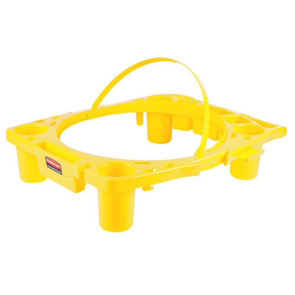 Rubbermaid Brute Caddy-szemetesre illeszthető kiegészítő perem-sárga