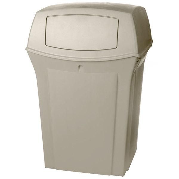 Rubbermaid Ranger kültéri szemetes, zárt 170L bézs