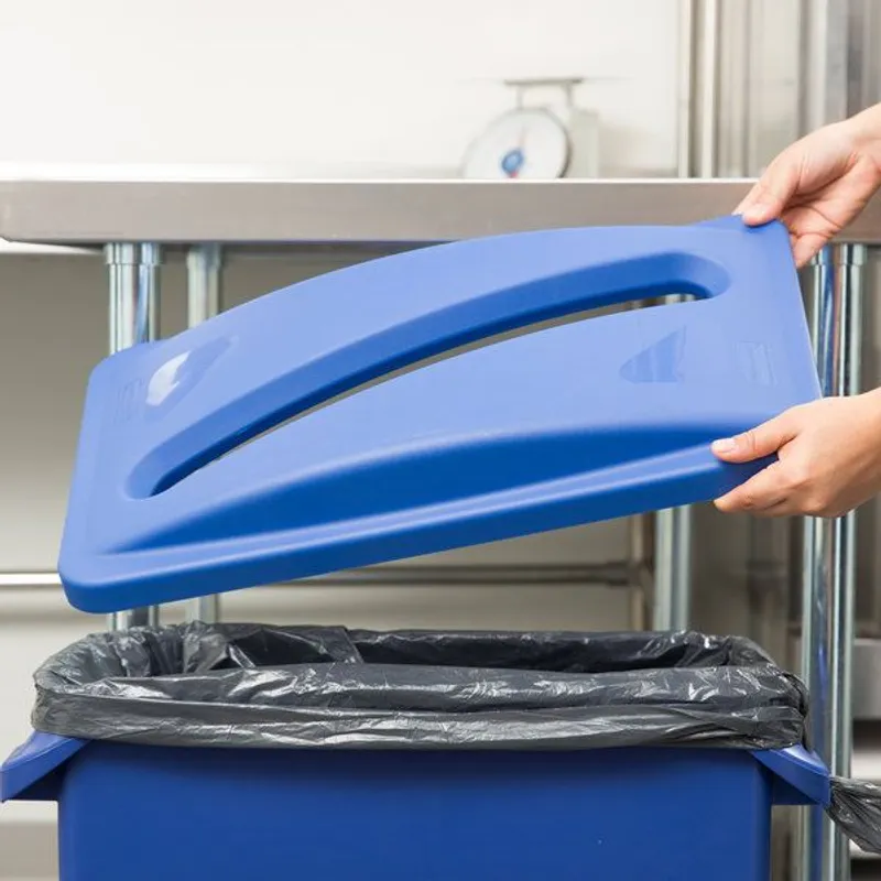 Rubbermaid Slim Jim szemetes kuka tető - papír gyűjtős- kék