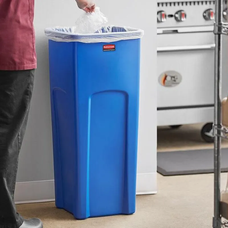 Rubbermaid irodai szemetes 87L, kék