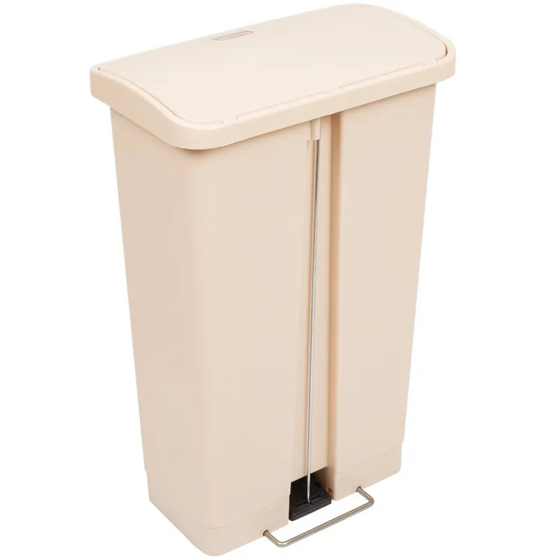 Rubbermaid Step-On keskeny pedálos szemetes kuka-bézs-50 literes