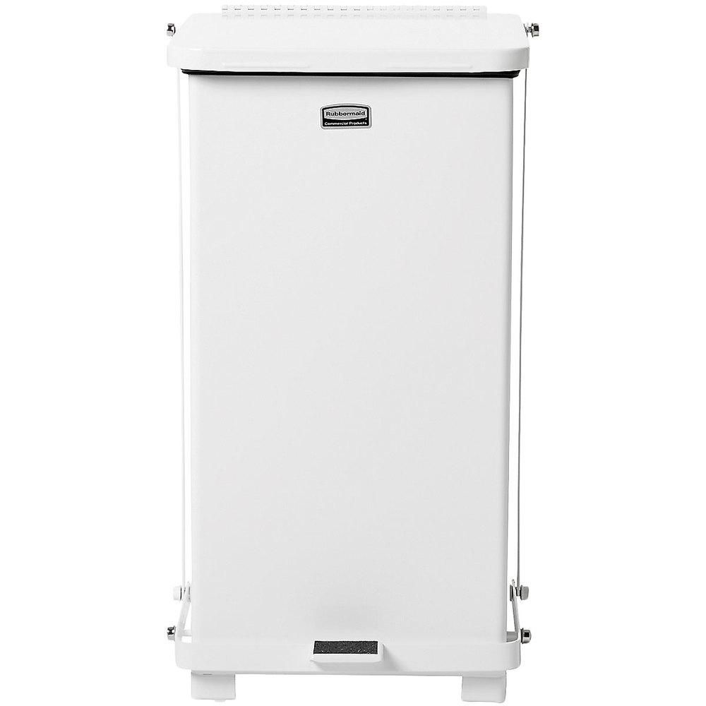 Rubbermaid acél pedálos szemetes 25L- fehér