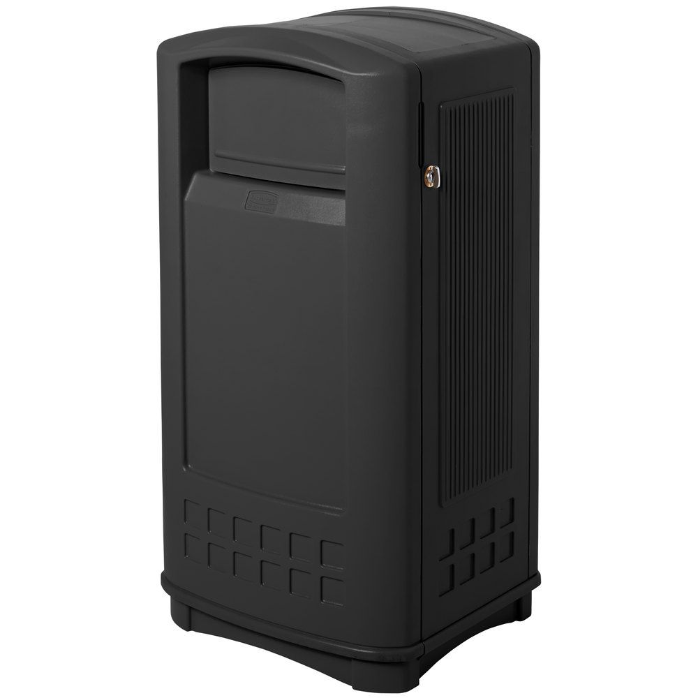 Rubbermaid kültéri nagy méretű szemetes-132,5 liter-fekete
