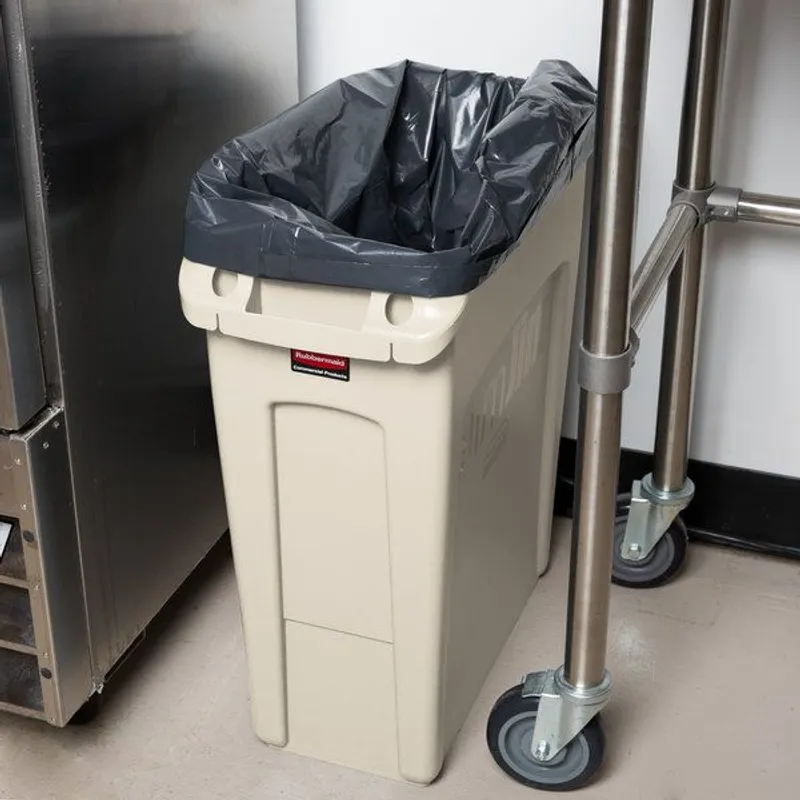 Rubbermaid Slim Jim keskeny szemetes kuka 60L-bézs
