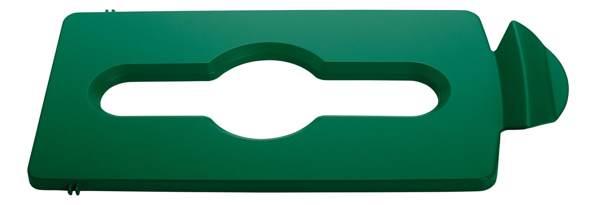 Rubbermaid fedélbetét Slim Jim szelektív kezdőszetthez-zöld