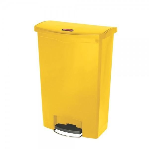 Rubbermaid Step-on keskeny pedálos szemetes kuka- sárga- 90 literes