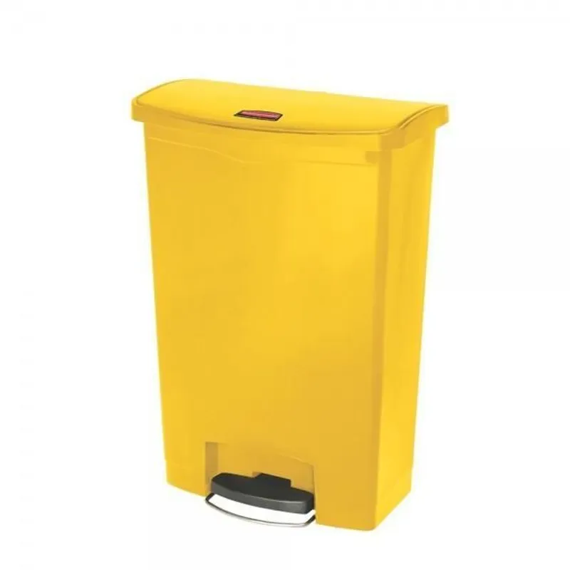 Rubbermaid Step-on keskeny pedálos szemetes kuka- sárga- 90 literes