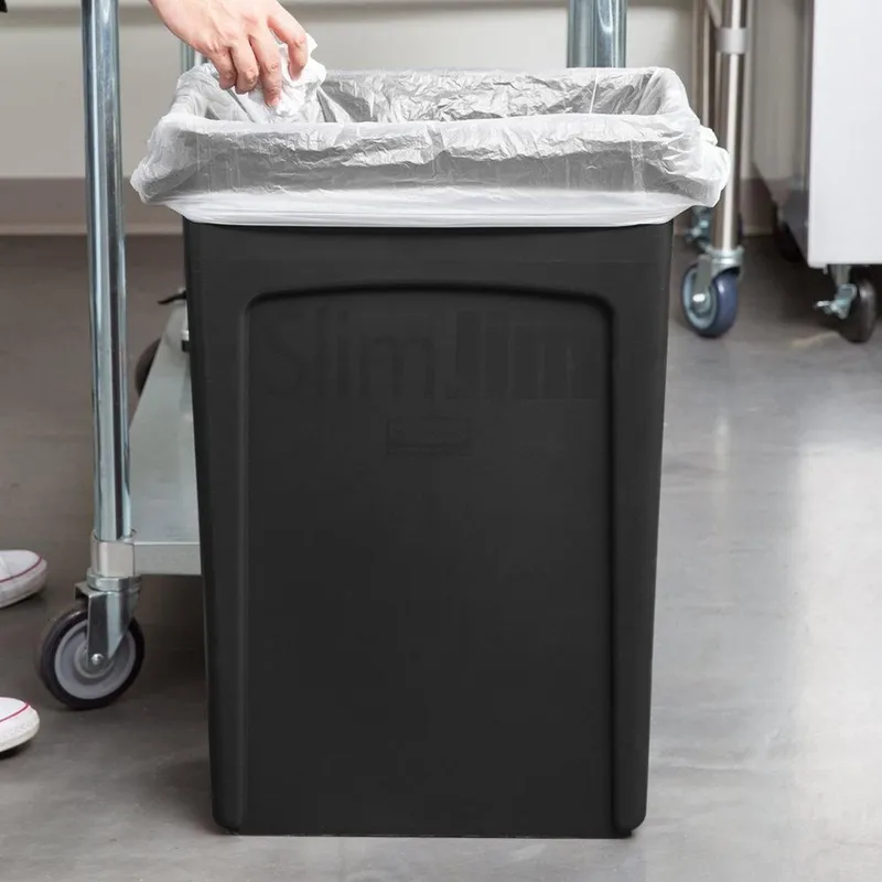 Rubbermaid Slim Jim szemetes kuka- 87 literes-fekete