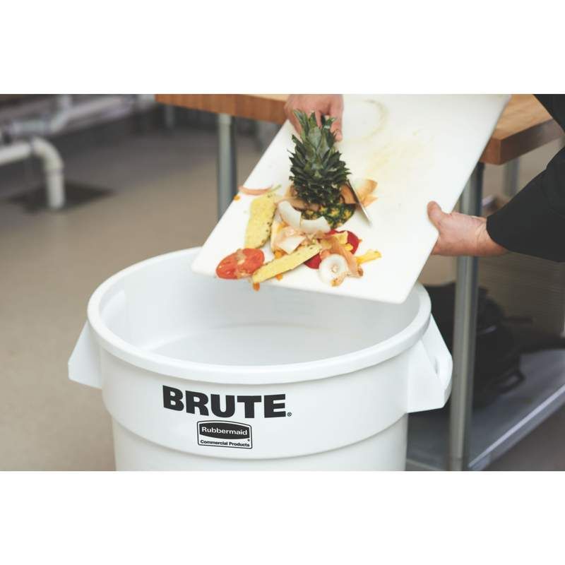 Rubbermaid Brute törhetetlen szemetes konténer 121L fehér