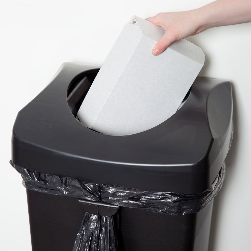 Rubbermaid Irodai szemetes tető 87L-es kukához, fekete "swing"