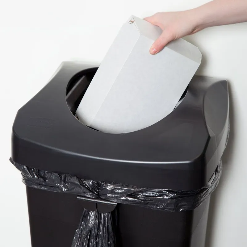 Rubbermaid Irodai szemetes tető 87L-es kukához, fekete "swing"