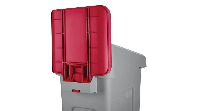 Rubbermaid információs tábla Slim Jim szelektív szetthez-piros