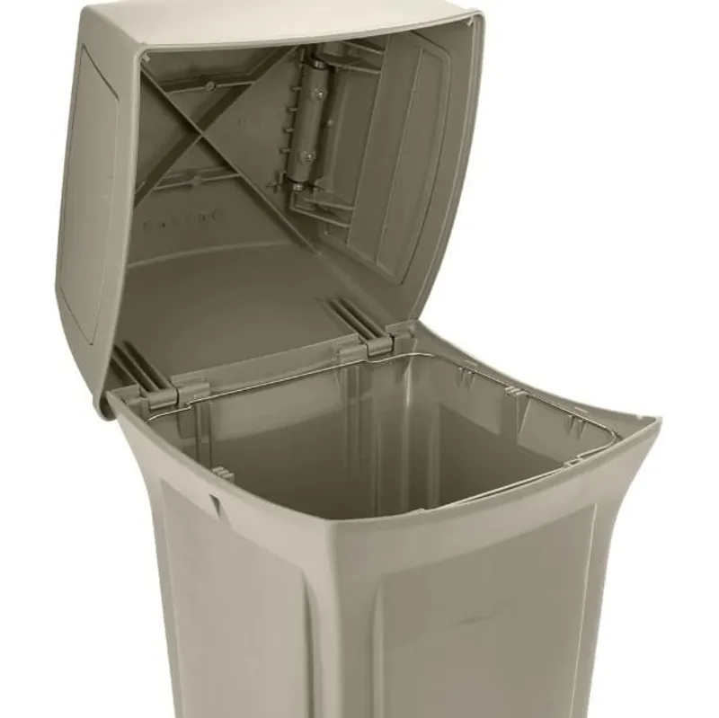 Rubbermaid Ranger kültéri szemetes, zárt 170L bézs