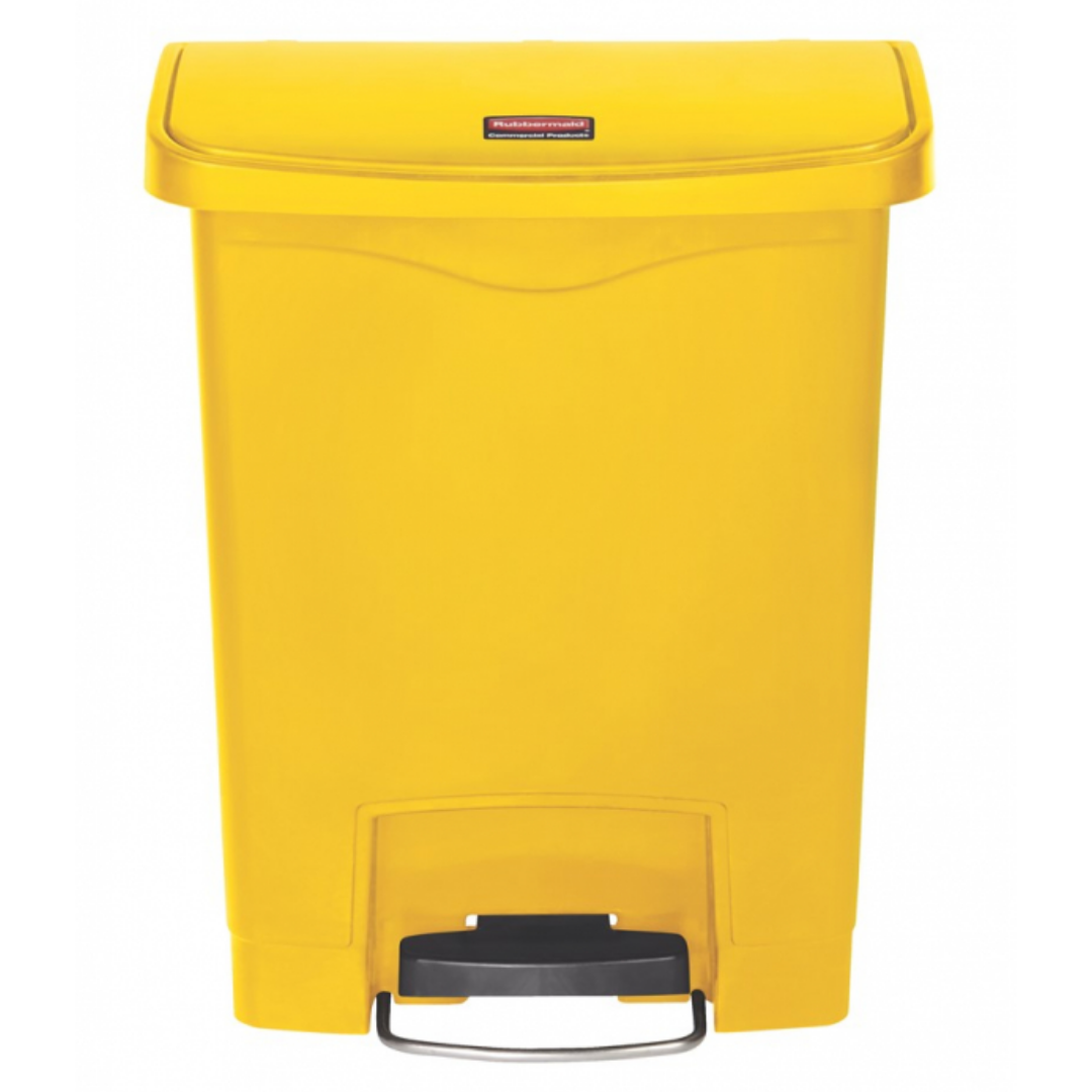 Rubbermaid Step-On keskeny pedálos szemetes kuka-sárga-30 literes