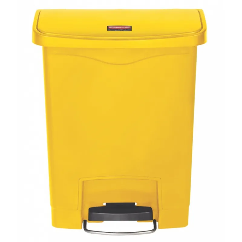 Rubbermaid Step-On keskeny pedálos szemetes kuka-sárga-30 literes