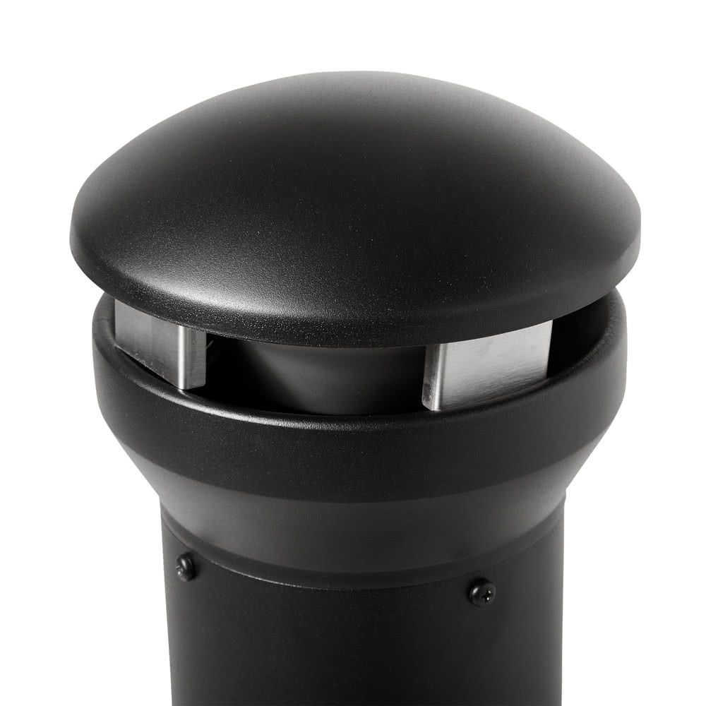 Rubbermaid nagy kapacitású cigaretta csikkgyűjtő torony, design- fekete