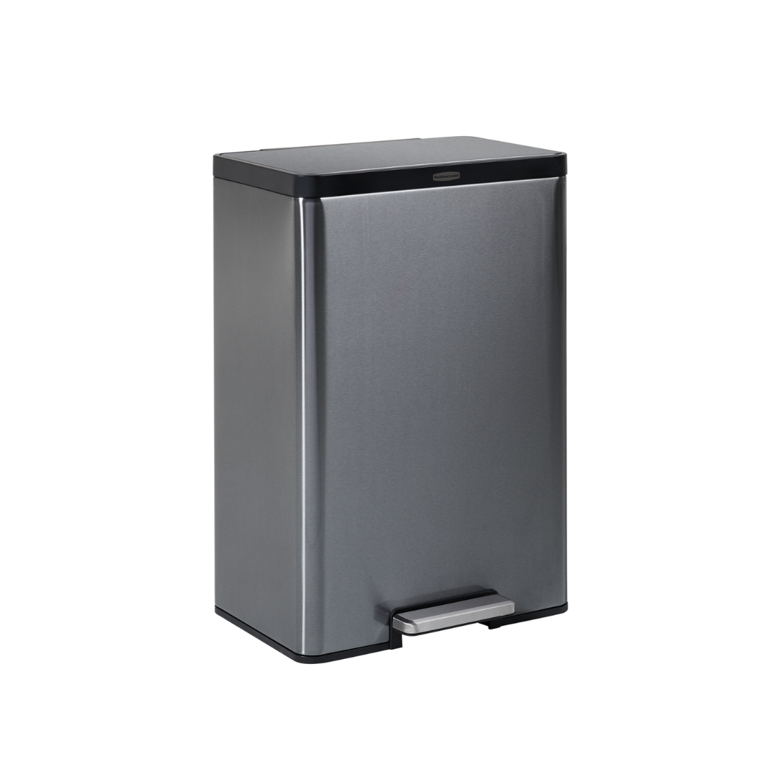 Rubbermaid Elite step-on rozsdamentes acél szemetes - 45L