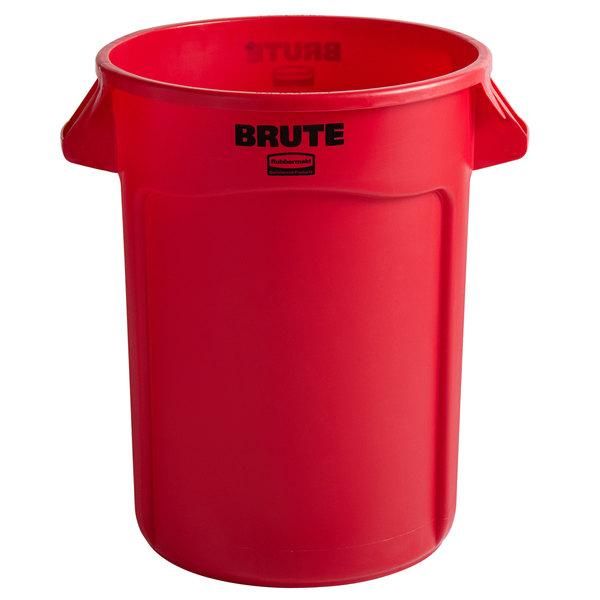 Rubbermaid Brute törhetetlen szemetes konténer 121.1L-piros