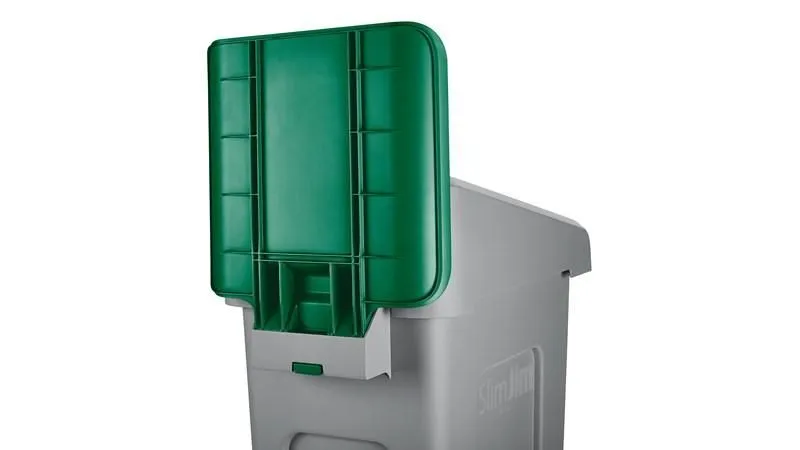 Rubbermaid információs tábla Slim Jim szelektív szetthez-zöld