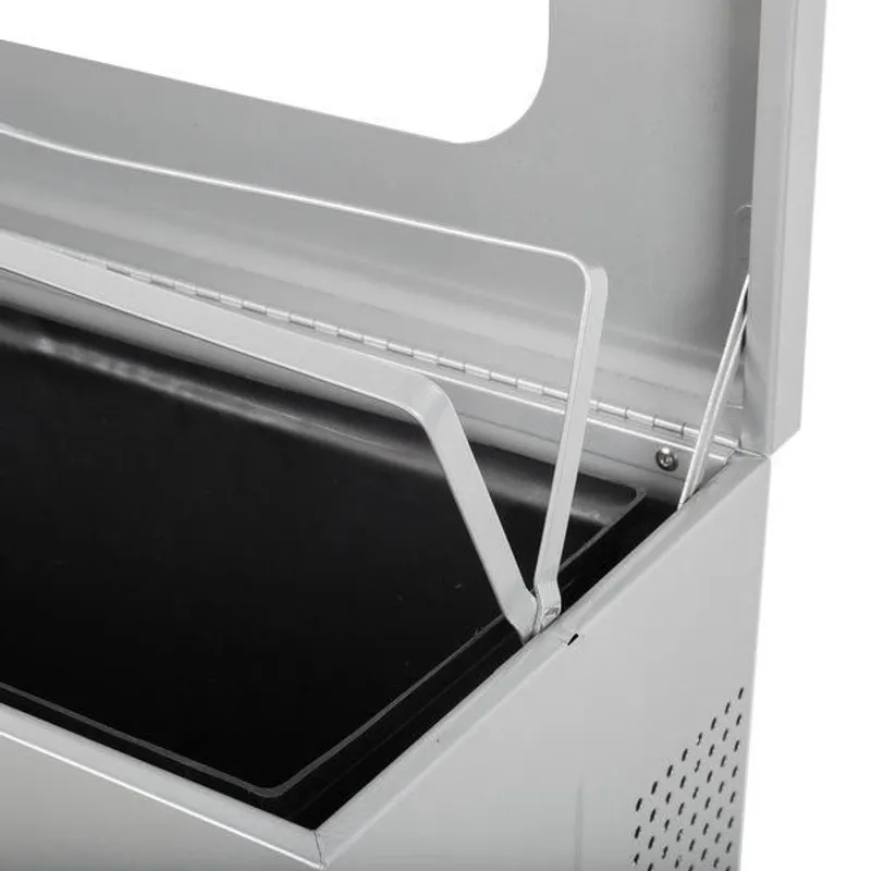 Rubbermaid Sziluett design szemetes 85L ezüst